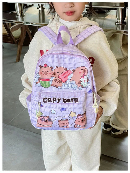 Ruime Capybara Rugzak van Nylon – Ideaal als Schooltas