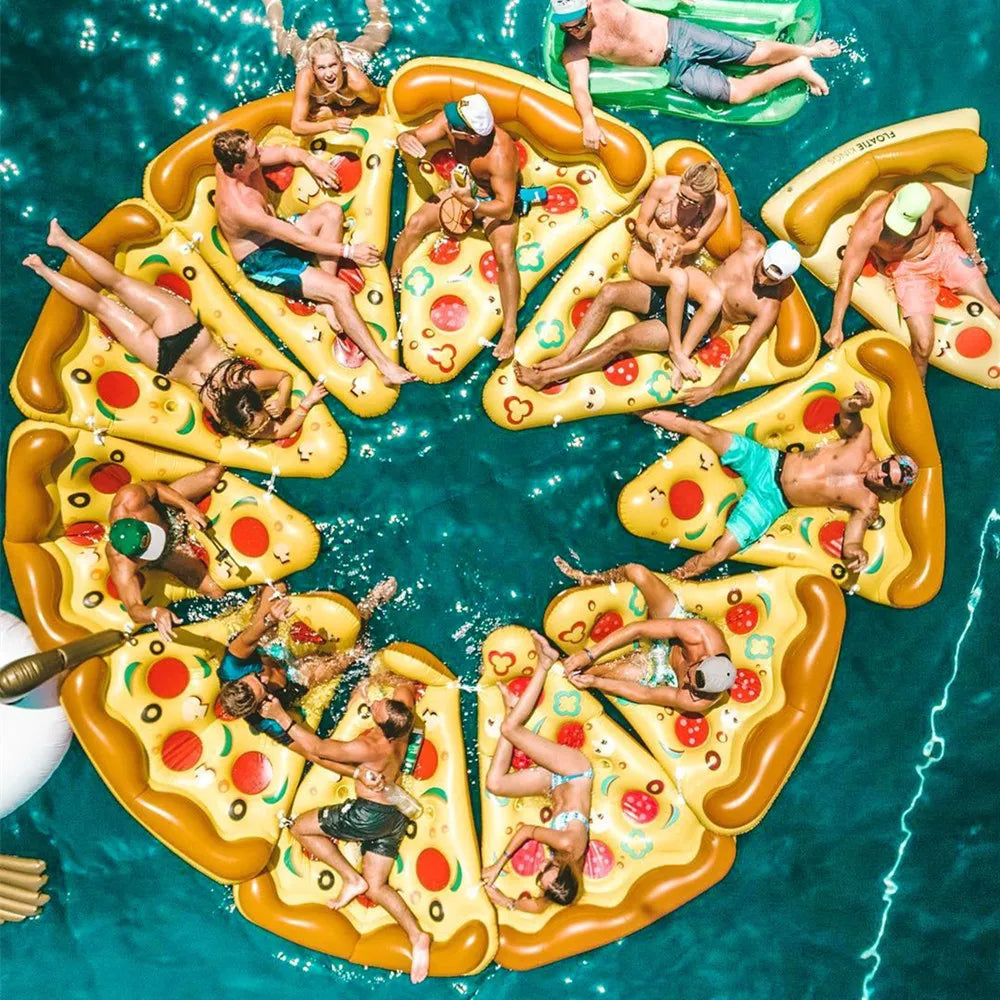 Groot Opblaasbaar Pizza Zwemmatras