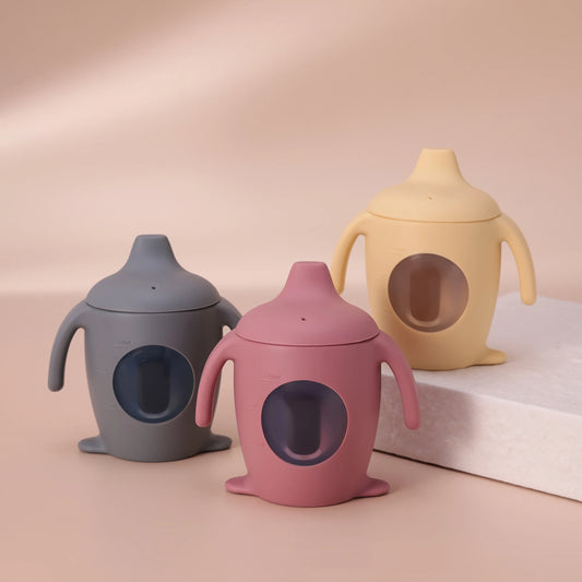 Siliconen Pinguïn Drinkbeker voor Baby's - Lekvrij & Draagbaar