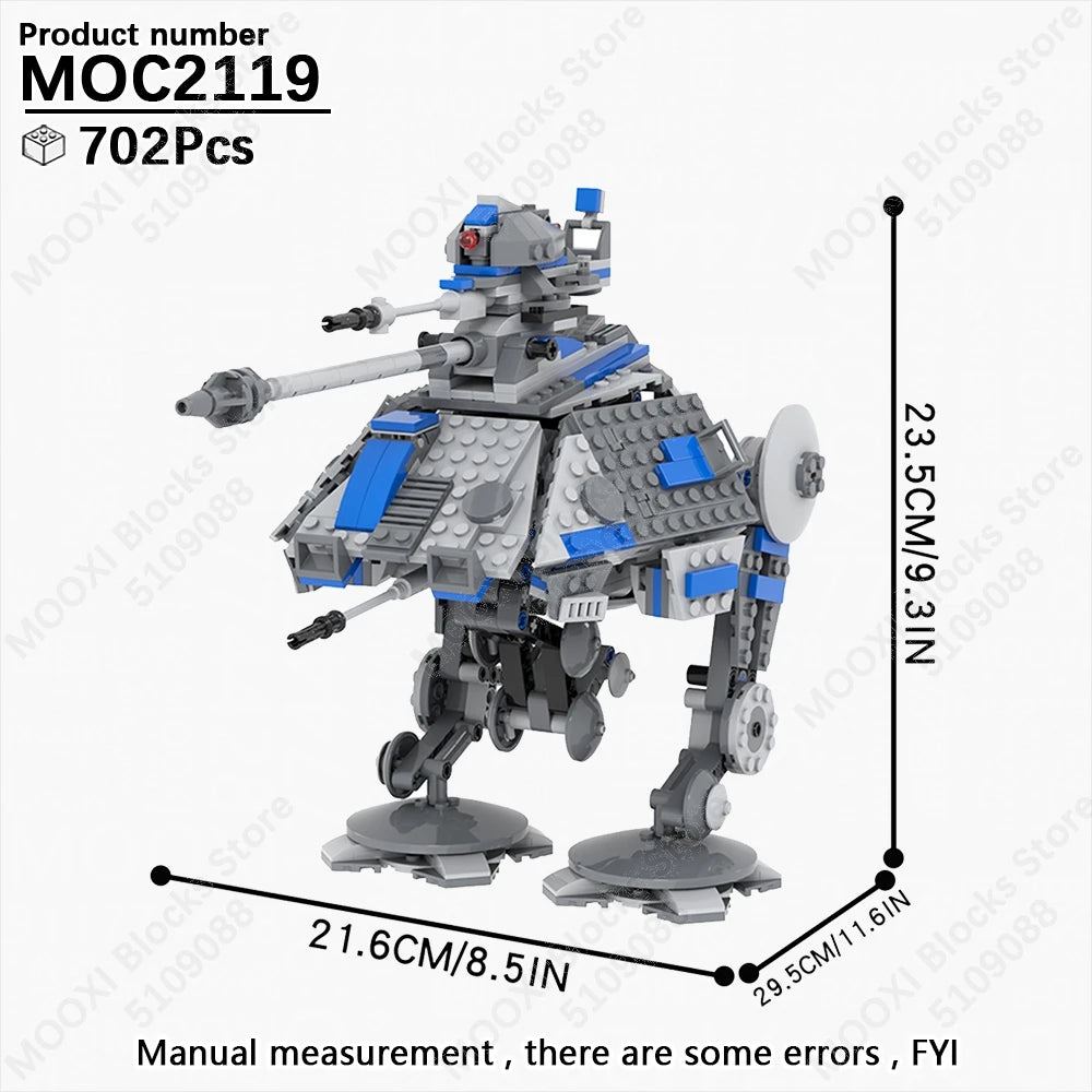 MOOXI Space Wars Bouwset: Voertuig & Tank Compatibel met LEGO®