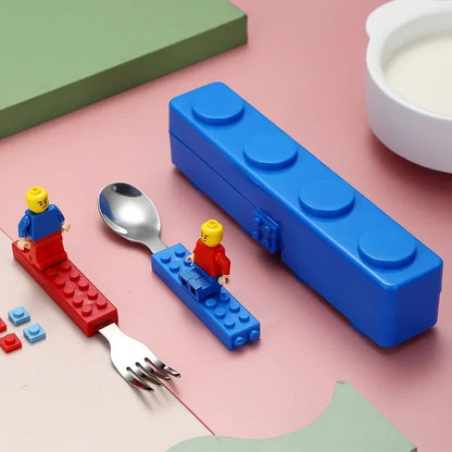 Kleurrijke Lunchbox met Bouwstenen voor Kinderen - Lekdicht en Magnetronbestendig