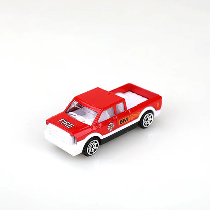 Metalen Brandweerwagen Speelgoed Auto 1:64 met Terugtrekmotor
