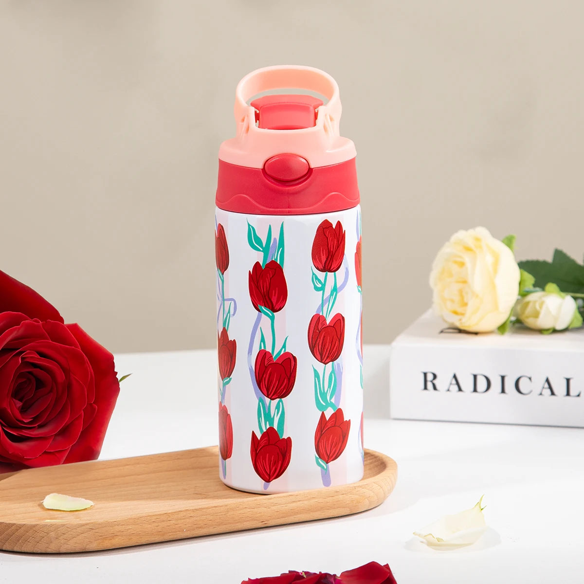 Thermosbeker RVS met Dierenprint en Handvat - 350ml