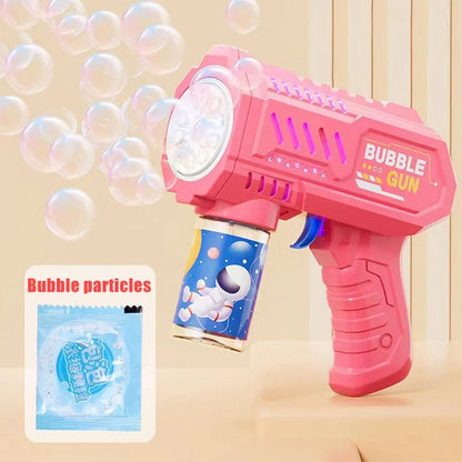 Automatische Dinosaurier Bellenblaas Machine met Licht en 6 Gaten
