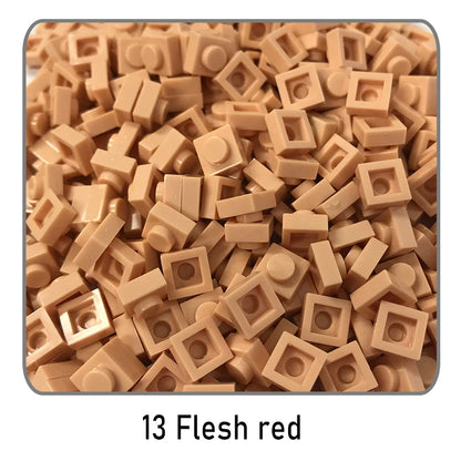 100 stuks 1x1 bouwstenen | Compatibel met Lego