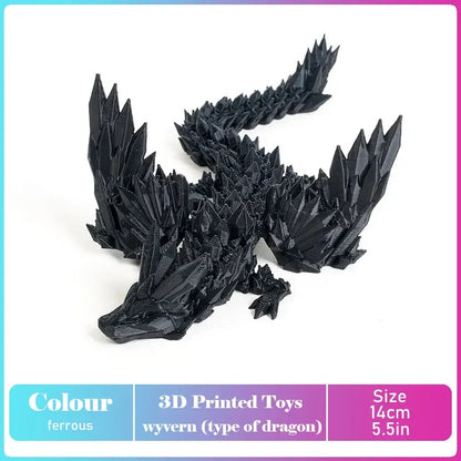 3D Geprinte Draak | Beweegbaar Model voor Decoratie
