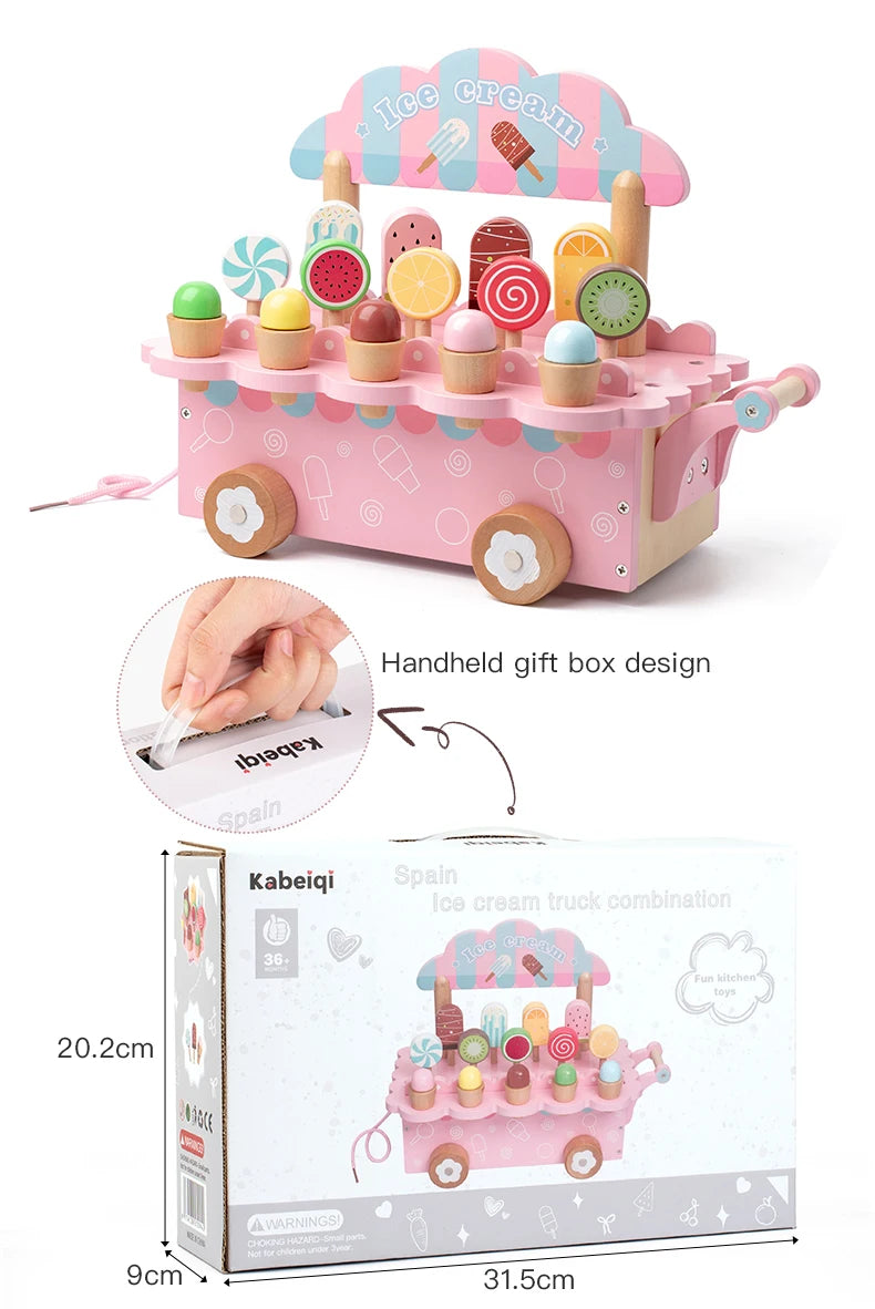Houten IJssalon Speelset voor Kinderen