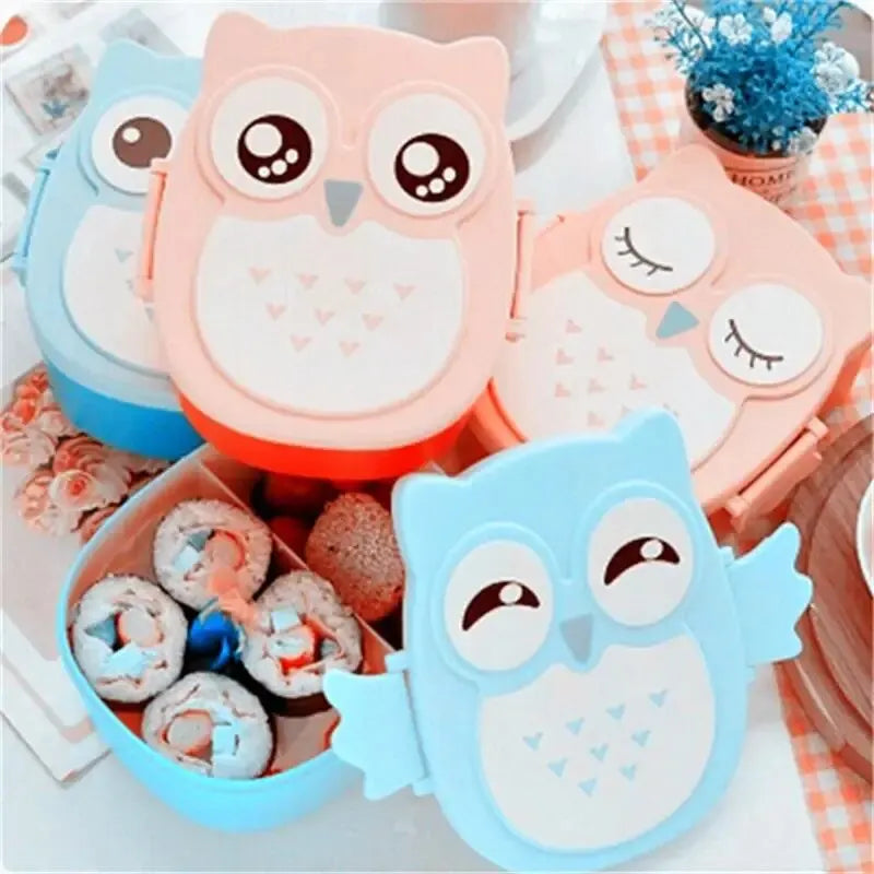 Bento Lunchbox voor Kinderen - Draagbaar met Bestek en Karakterprint