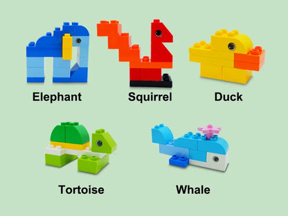 Grote Bouwblokken Set Compatibel met Duplo voor Treinen, Dieren en Voertuigen