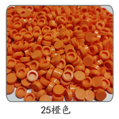 900 stuks Rond Bouwblokje 1x1 Tegel – Compatibel