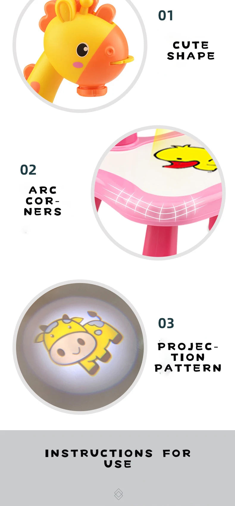 Tekentafel met Projector voor Kinderen