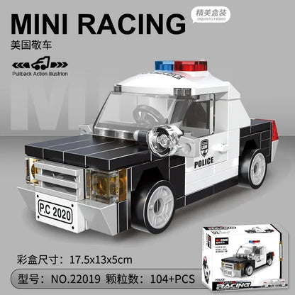 Bouwblokken Terugtrek Voertuigen Set – LEGO® Compatibel