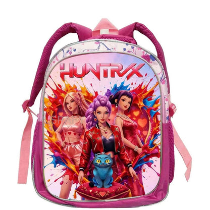 Zachte Roze Cartoon Rugzak 12 inch voor Kinderen