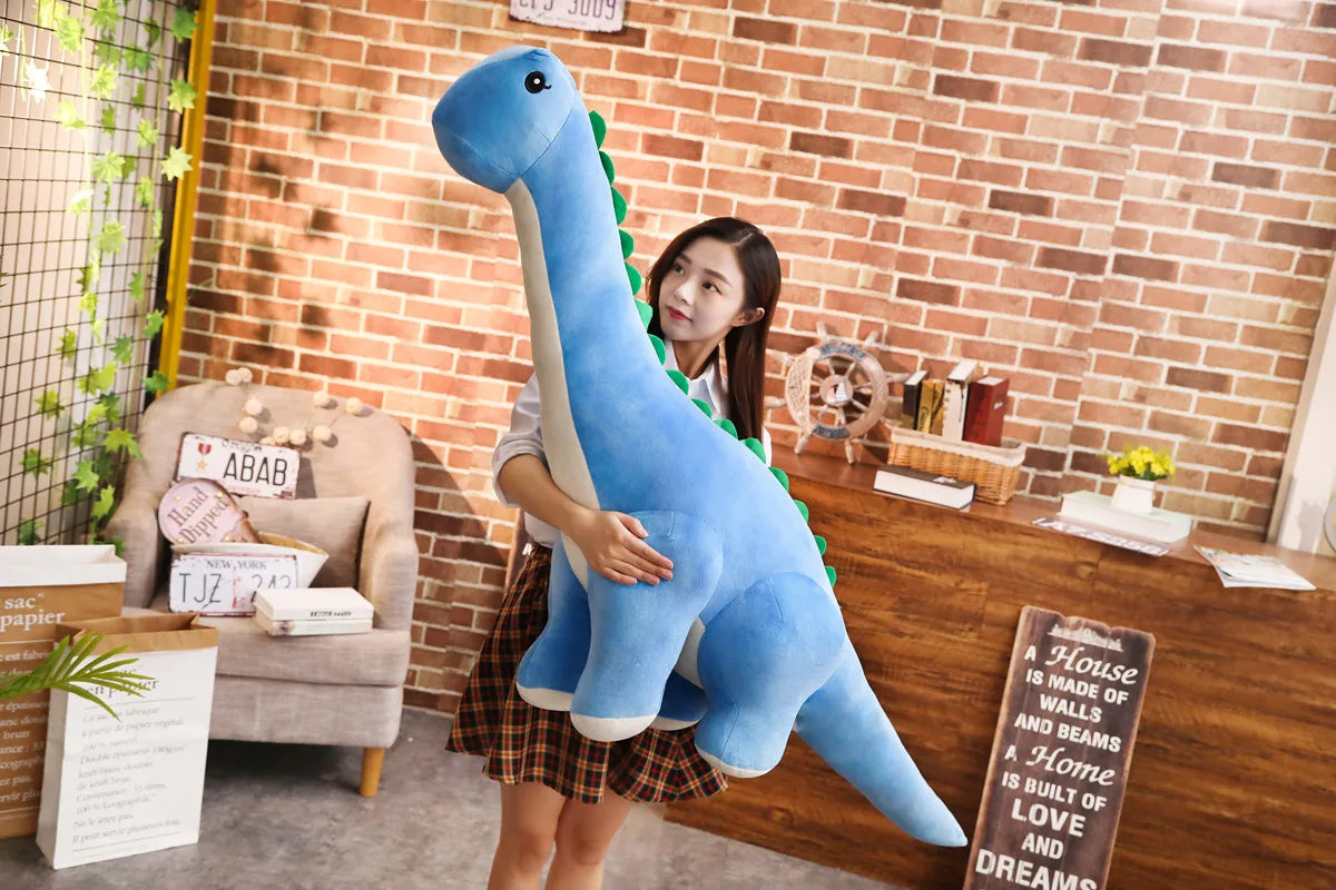 Zachte Dinosaurus Knuffel van Pluche – 50 of 80 cm – Diverse kleuren