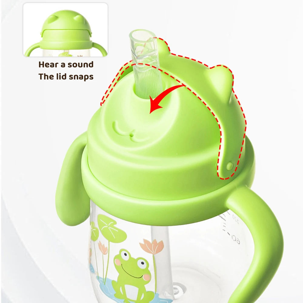 270ml Baby Drinkbeker met Rietje en Dubbele Handvatten