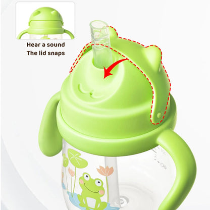 270ml Baby Drinkbeker met Rietje en Dubbele Handvatten