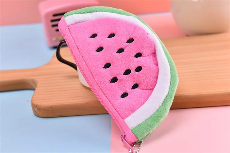 Pluche Watermeloen Portemonnee of Etui voor Kinderen
