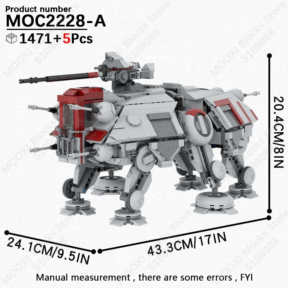 MOOXI Space Wars Bouwset: Voertuig & Tank Compatibel met LEGO®
