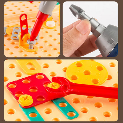 Speelgoed Gereedschapskist met Boormachine en Puzzel