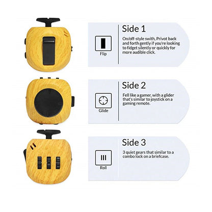 Fidget Cube met 6 Kanten | Anti-stress en Focus Speeltje
