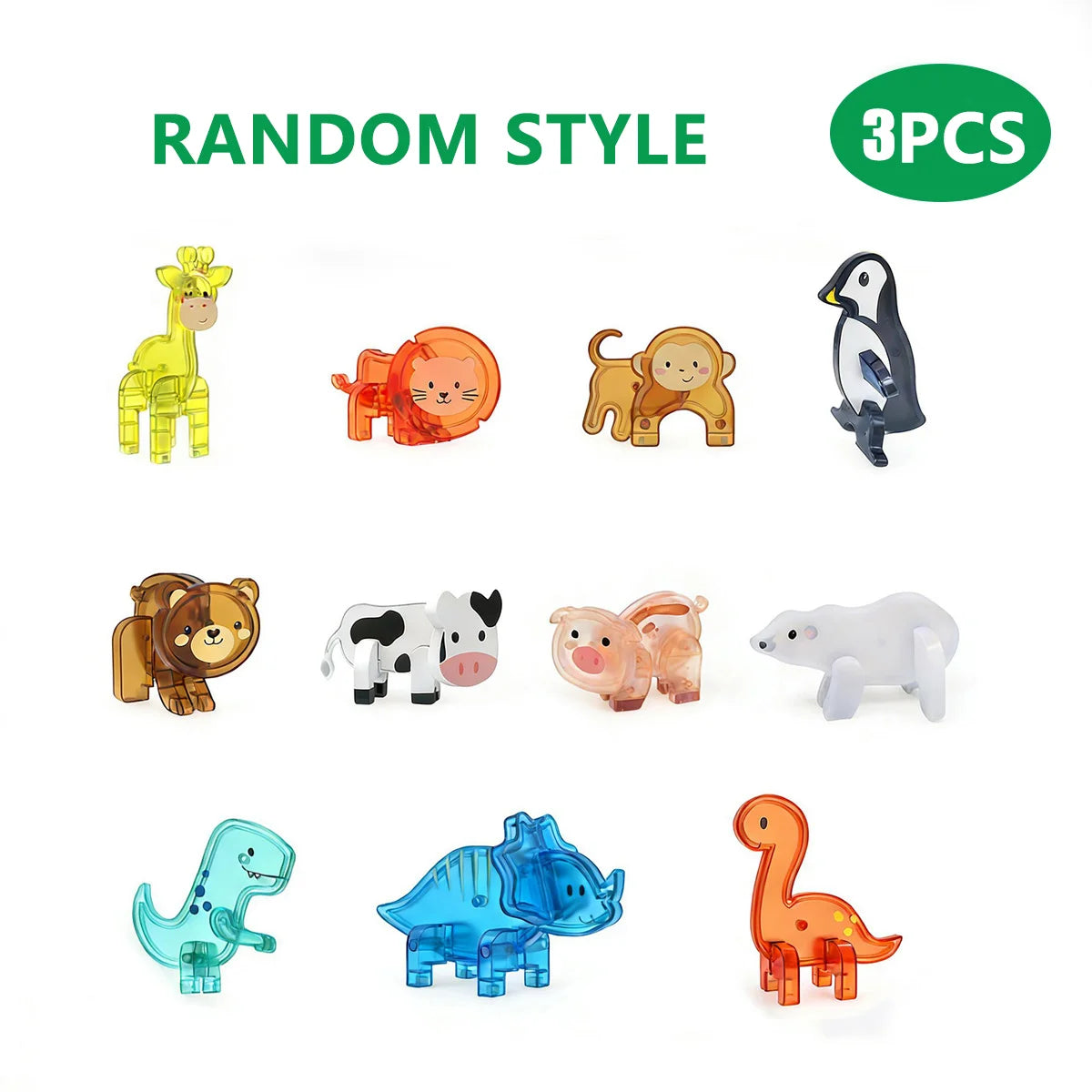 Magnetische Dieren Accessoires voor Magneetbouwtegels