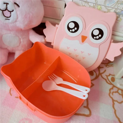 Bento Lunchbox voor Kinderen - Draagbaar met Bestek en Karakterprint