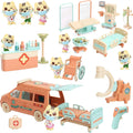 Dierenarts Speelset met Ambulance en Zorgfiguren