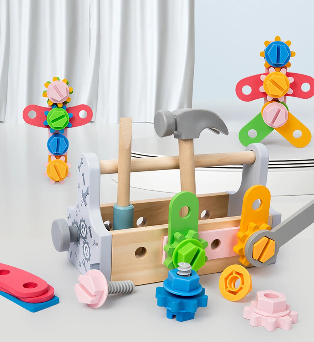 Houten Gereedschapskist Speelset voor Kinderen