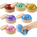 Realistische Knijpdumpling Fidget Toy met Steamer