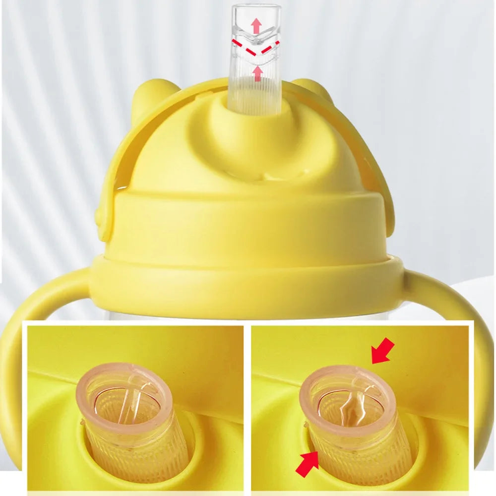 270ml Baby Drinkbeker met Rietje en Dubbele Handvatten