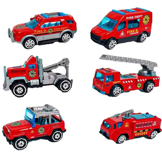 Speelgoed Brandweer Voertuigen Set – Metaal & Plastic