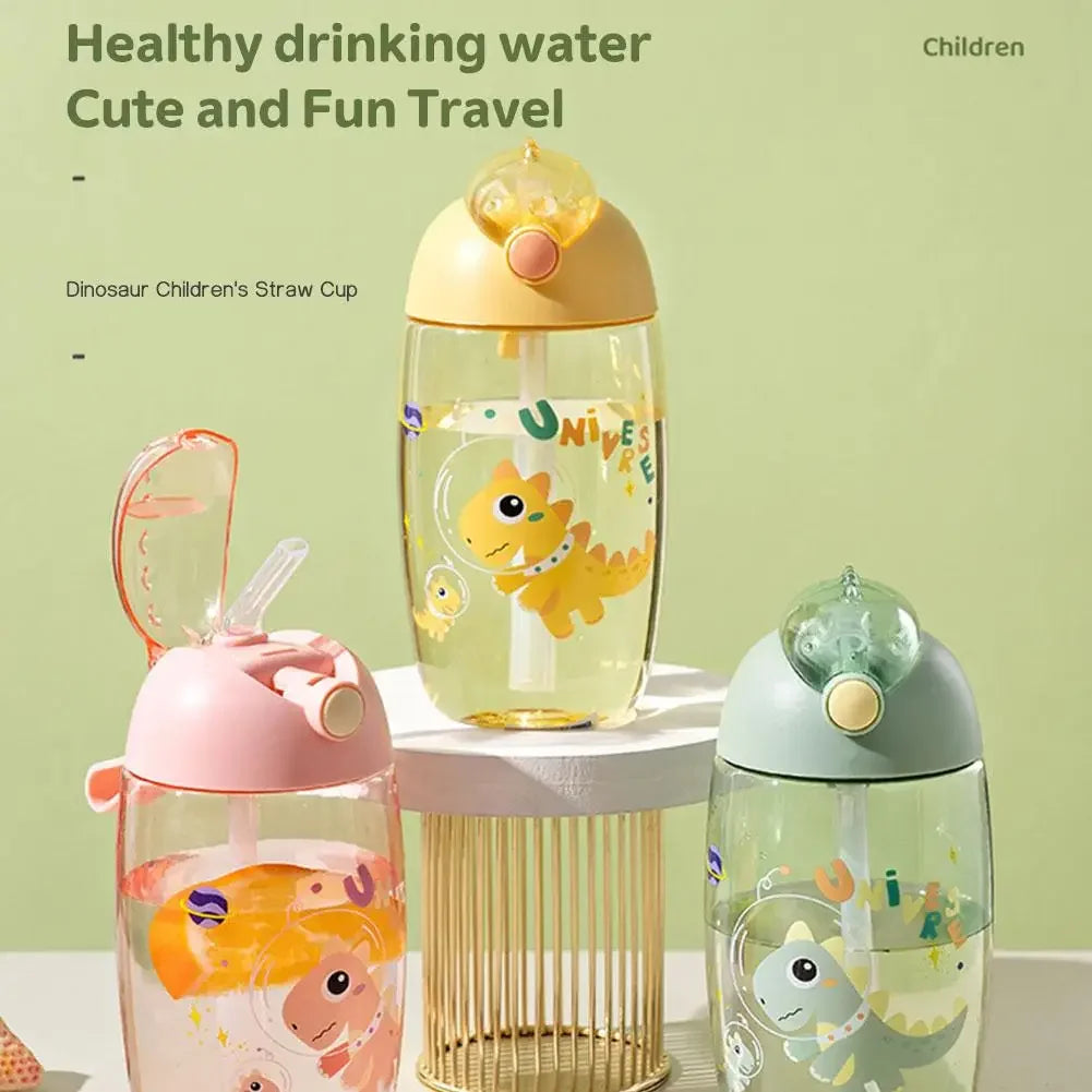 Dinosaurus Drinkbeker met Rietje voor Kinderen - 500ml