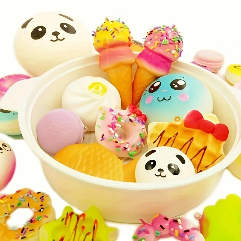 10 Stuks Zachte Mini Squishies Speelgoed