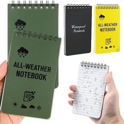 Waterproof Zaknotitieboekjes Set (3 stuks) – Voor Elk Weer