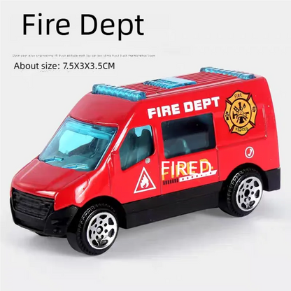 Speelgoed Brandweer Voertuigen Set – Metaal & Plastic