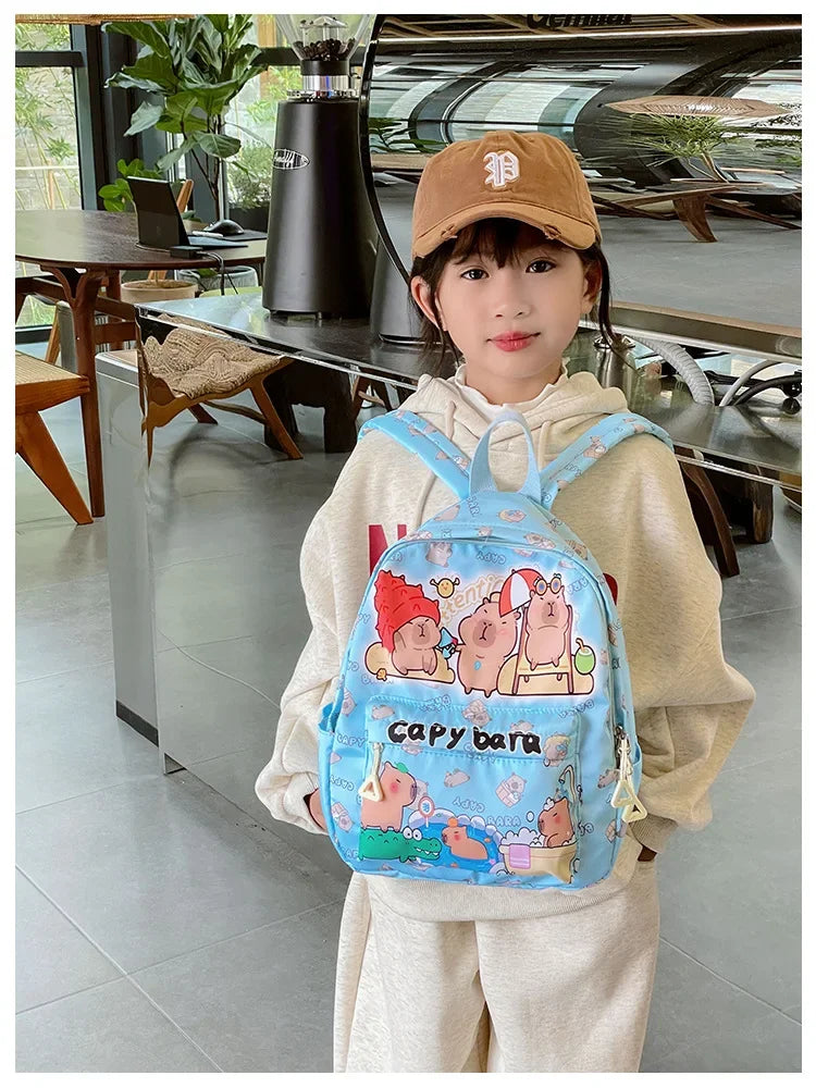 Ruime Capybara Rugzak van Nylon – Ideaal als Schooltas