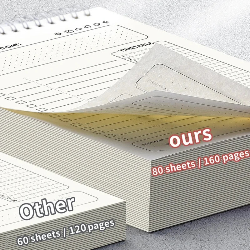 A5 Spiraal Agenda Planner Notitieboek voor Dagelijkse en Wekelijkse Planning