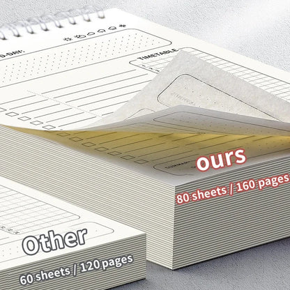 A5 Spiraal Agenda Planner Notitieboek voor Dagelijkse en Wekelijkse Planning