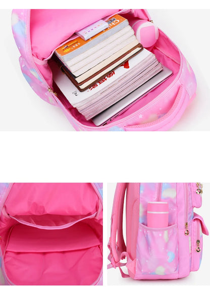 Roze Schooltas Rugzak voor Meisjes en Tieners
