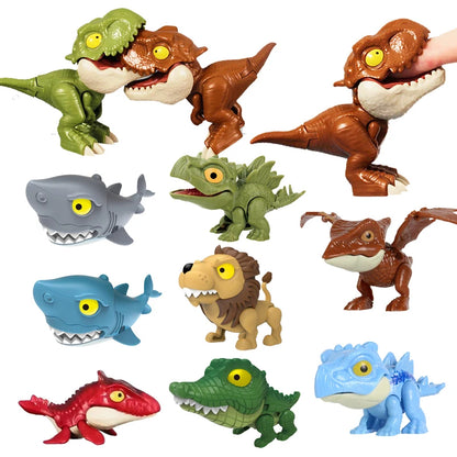 Vingerbijtende Dinosaurus T-Rex Speelfiguur met Beweegbare Gewrichten