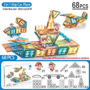 68pcs Ship Car Plane