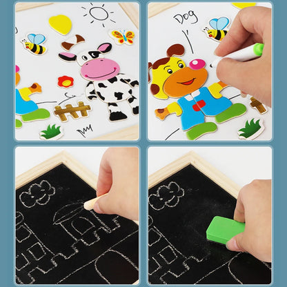 Magnetisch Teken- en Puzzelbord voor Kinderen