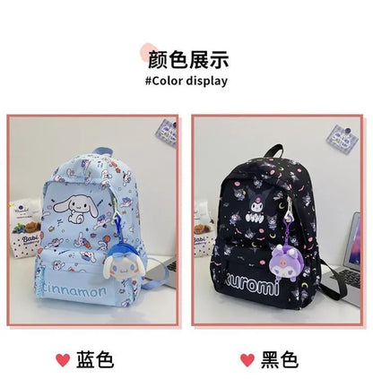 Sanrio Schooltas met My Melody, Cinnamoroll & Kuromi + Mini Tasje