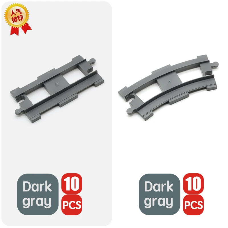 Treinrails set voor grote bouwstenen – Compatibel met Duplo®