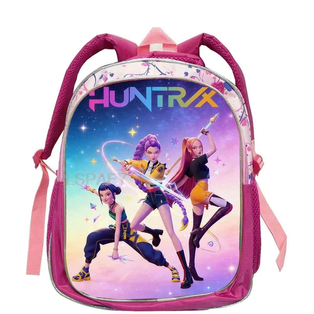 Zachte Roze Cartoon Rugzak 12 inch voor Kinderen