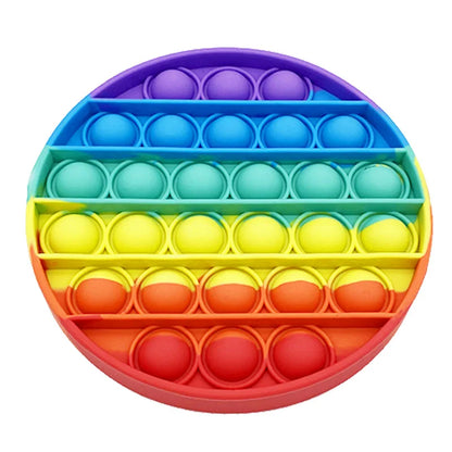 Regenboog Dinosaurus Pop-It Fidget Speeltje voor Stressvermindering
