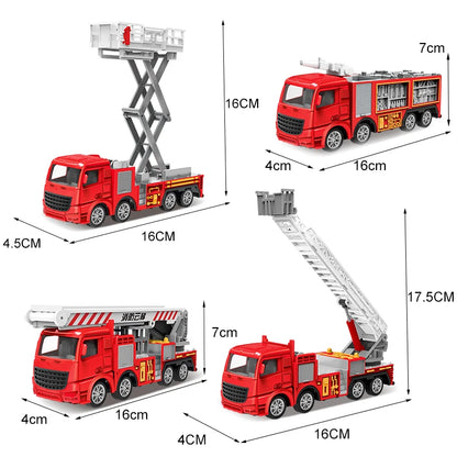 Speelgoed Brandweer Voertuigen Set – Metaal & Plastic