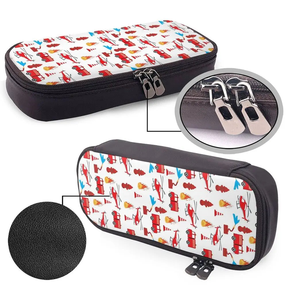 Brandweer Etui met Brandweerwagen Design