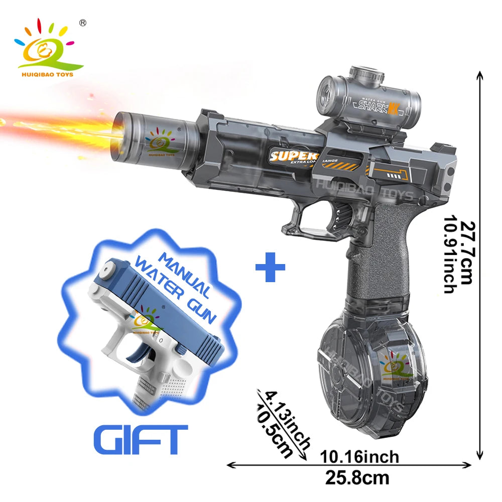 Elektrisch Volautomatisch Waterpistool met Vlamsimulatie Licht
