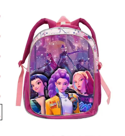 Zachte Roze Cartoon Rugzak 12 inch voor Kinderen